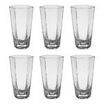 Longdrinkglas-Set CUBES 6er-Set Glas - Transparent