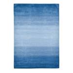 Wollteppich Comfort Ombre Schurwolle - Blau - 60 x 90 cm