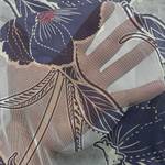 Rideaux Blumen - Lot de 2 Polyester - Crème / Taupe - Hauteur : 240 cm