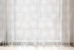 Fertiggardine Abstrakt Typ D 2er-Set Polyester - Taupe / Weiß - Höhe: 210 cm