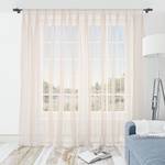 Fertiggardine Dots 2er-Set Polyester - Creme / Altrosa - Höhe: 240 cm