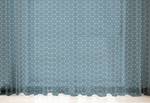 Rideaux Geometrisch - Lot de 2 Polyester - Bleu-gris - Hauteur : 210 cm