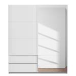 Armoire Elara - Porte miroir Blanc alpin - Largeur : 181 cm