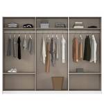 Armoire Elara - Miroir coloré Gris métallisé - Largeur : 271 cm