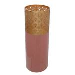 Bodenvase Art Deco Typ A Eisen - Pastellrot / Gold