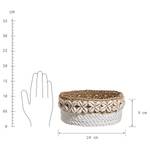 Korbschale SEASHELL mit Muscheln Pandanus / Kunststoff / Muschel - Natur - Durchmesser: 24 cm
