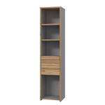 Open kast Norovo - breedte 45 cm grijs/Catania eikenhouten look