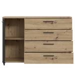 Sideboard Coruia Eiche Artisan Dekor / Schwarz