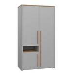 Kleiderschrank Twyford Grau / Eiche Catania Dekor