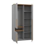 Kleiderschrank Twyford Grau / Eiche Catania Dekor