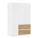 Armoire à portes battantes Costa Blanc alpin / Imitation chêne Artisan - Largeur : 136 cm