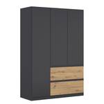 Drehtürenschrank Costa Graphit / Eiche Artisan Dekor - Breite: 136 cm