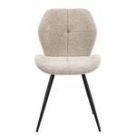 Chaises capitonnées Runcorn lot de 2 Tissu Bouclé Moena: Beige