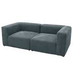 2-Sitzer Sofa Finbo Webstoff Floricia: Blaugrau