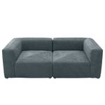 2-Sitzer Sofa Finbo Webstoff Floricia: Blaugrau