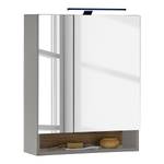 Armoire de toilette Emporia (éclairage) Gris mat - Largeur : 60 cm