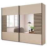 Armoire Barea - Portes miroirs Champagne - Largeur : 271 cm