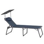 Campingliege Premium Aluminium - Dunkelblau