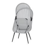 Gartensessel Yobaya Breather Stahl pulverbeschichtet / Polyester - Grau