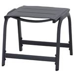 Hocker Tesoro Aluminium - Schwarz