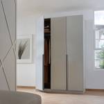 Armoire à portes battantes Cotty Gris soie - Largeur : 136 cm