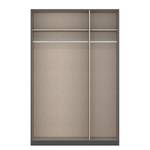 Armoire à portes battantes Cotty Gris soie - Largeur : 136 cm