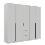 Drehtürenschrank Cotty Seidengrau - Breite: 225 cm