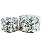 Hocker Indira Forest 2er-Set Polyester - Multicolor