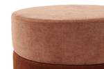 Hocker Matilda Typ B Eisen / verchromt - Samt - Terracotta