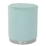 Hocker Nona Typ A Edelstahl - Polyester - Hellblau