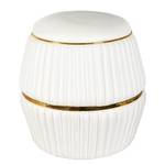 Hocker Doric Typ C Baumwolle / Acryl - Ivory