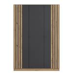 Drehtürenschrank Genua Typ B Graumetallic - Breite: 136 cm