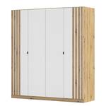 Armoire à portes battantes Genua B Blanc alpin - Largeur : 181 cm