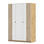 Armoire à portes battantes Genua B Blanc alpin - Largeur : 136 cm