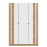 Armoire à portes battantes Genua B Blanc alpin - Largeur : 136 cm