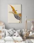 Impression sur toile Love My Beige Dino Pin massif / Lin - Beige - 60 x 80 cm