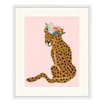 Bild Spring Leopard Buche Massiv / Acrylglas - Weiß - 53 x 63 cm