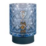 Tafellamp Glamour type C aluminium/gekleurd glas - 1 lichtbron - Blauw