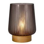 Tafellamp Glamour type A fineer van echt hout/gekleurd glas - 1 lichtbron - Taupe