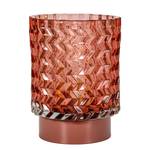 Tafellamp Glamour type C aluminium/gekleurd glas - 1 lichtbron - Roze