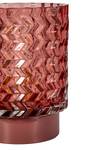 Lampe Glamour - Type C Aluminium / Verre coloré - 1 ampoule - Rose foncé