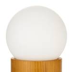 Tafellamp Woody Shine fineer van echt hout/opaalglas - essenhout/wit - 1 lichtbron