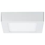 LED-Deckenleuchte Lunar Aluminium - 1-flammig - Weiß - 17 x 3.8 cm