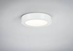 Lampada da soffitto LED rotonda Lunar Alluminio - 1 punti luce - Bianco - Diametro: 17 cm