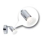 Applique murale Spotlight Carolina Métal - 1 ampoule - Chrome