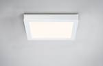 Lampada da soffitto LED Lunar Alluminio - 1 punti luce - Bianco - 30 x 3.8 cm