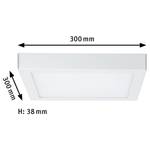 Lampada da soffitto LED Lunar Alluminio - 1 punti luce - Bianco - 30 x 3.8 cm