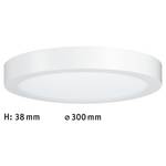 Lampada da soffitto LED rotonda Lunar Alluminio - 1 punti luce - Bianco - Diametro: 30 cm