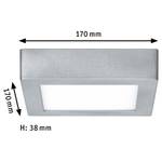 LED-plafondlamp Lunar aluminium - 1 lichtbron - Chrome - 17 x 3.8 cm