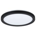 Plafonnier Atria Shine rond Matière plastique - 1 ampoule - Noir - Blanc chaud - Blanc neutre